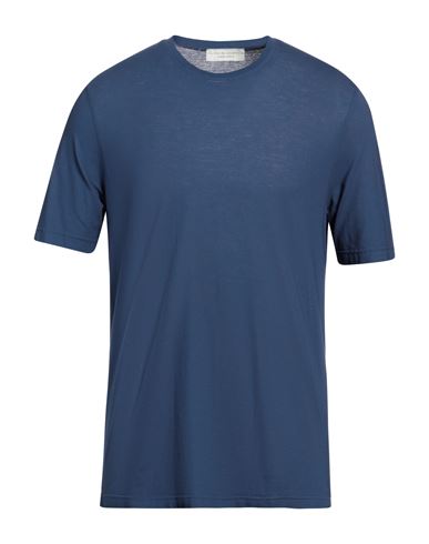 Filippo De Laurentiis Man T-shirt Blue Size 40 Cotton