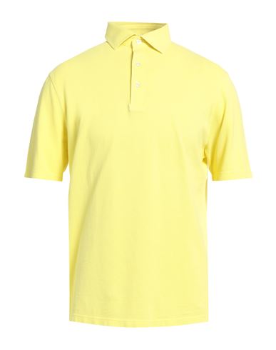 Filippo De Laurentiis Man Polo Shirt Yellow Size 42 Cotton