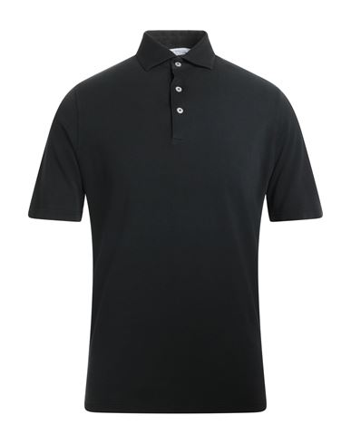 Filippo De Laurentiis Man Polo Shirt Black Size 34 Cotton