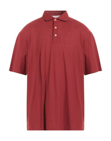 Filippo De Laurentiis Man Polo Shirt Brick Red Size 50 Cotton