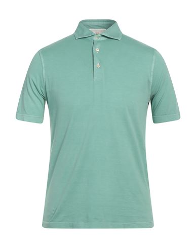 Filippo De Laurentiis Man Polo Shirt Sage Green Size 38 Cotton