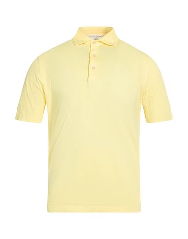 Filippo De Laurentiis Man Polo Shirt Pastel Yellow Size 46 Cotton In Multi