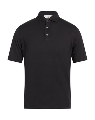 Filippo De Laurentiis Man Polo Shirt Black Size 40 Cotton In Black