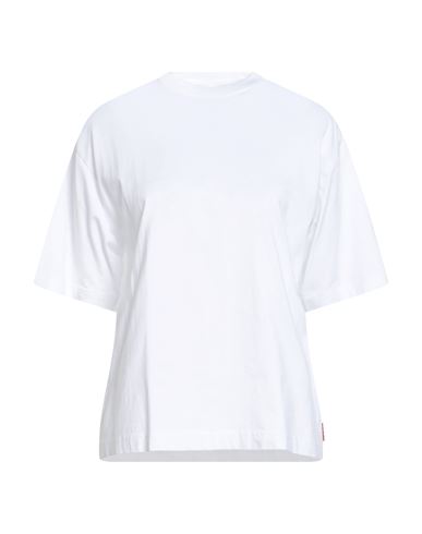 Acne Studios Woman T-shirt White Size Xs Cotton In White