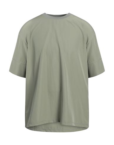 Emporio Armani Man T-shirt Sage Green Size M Polyester, Elastane