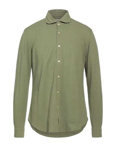 Tintoria Mattei 954 Man Shirt Sage Green Size 16 Cotton