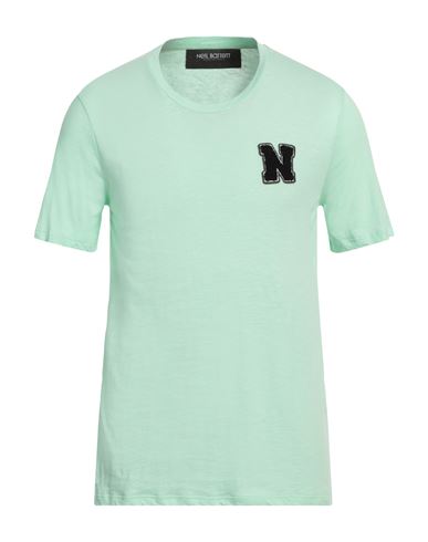 Neil Barrett Man T-shirt Light Green Size Xs Cotton