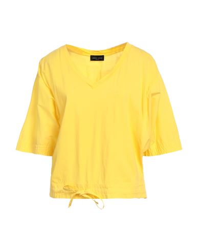 Shop Roberto Collina Woman T-shirt Yellow Size M Cotton
