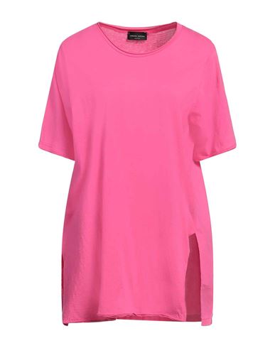 Roberto Collina Woman T-shirt Fuchsia Size M Cotton In Pink