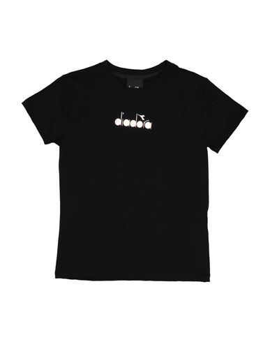 Shop Diadora Toddler Boy T-shirt Black Size 4 Cotton