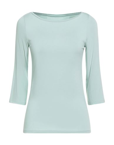Majestic Filatures Woman T-shirt Light Green Size 1 Viscose, Elastane In Blue