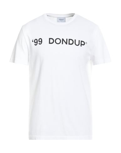 Shop Dondup Man T-shirt White Size M Cotton
