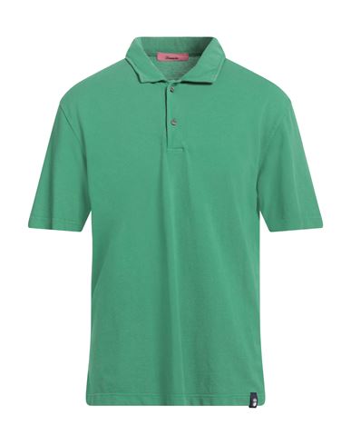 Shop Drumohr Man Polo Shirt Green Size Xxl Cotton