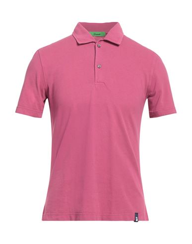 Shop Drumohr Man Polo Shirt Magenta Size S Cotton