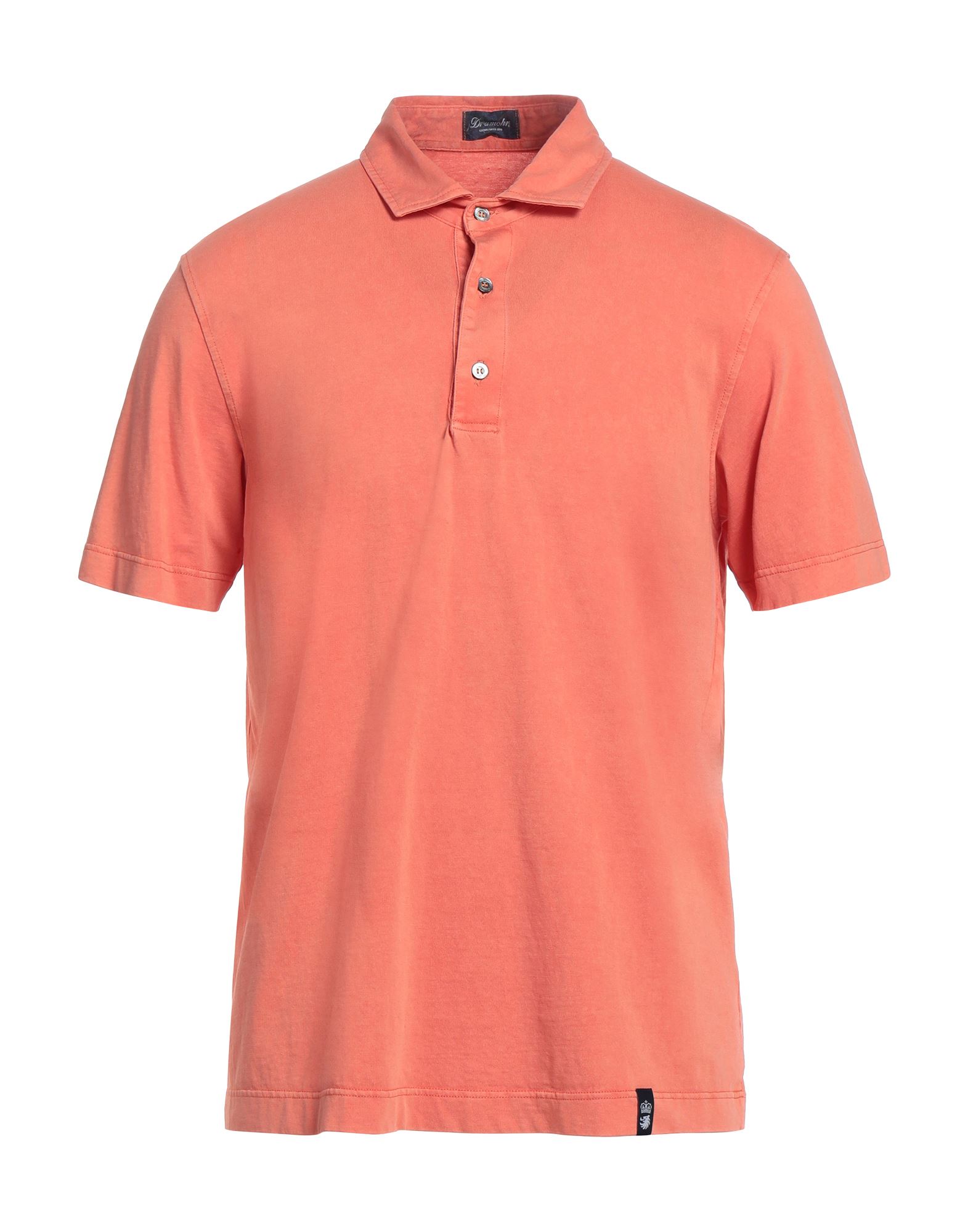 Drumohr Polo Shirts In Orange