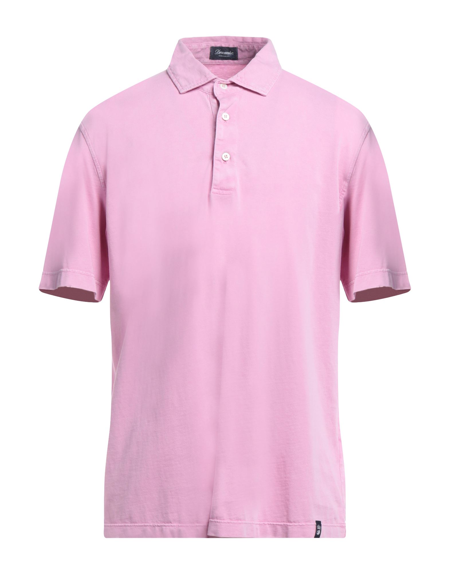 Shop Drumohr Man Polo Shirt Pink Size M Cotton