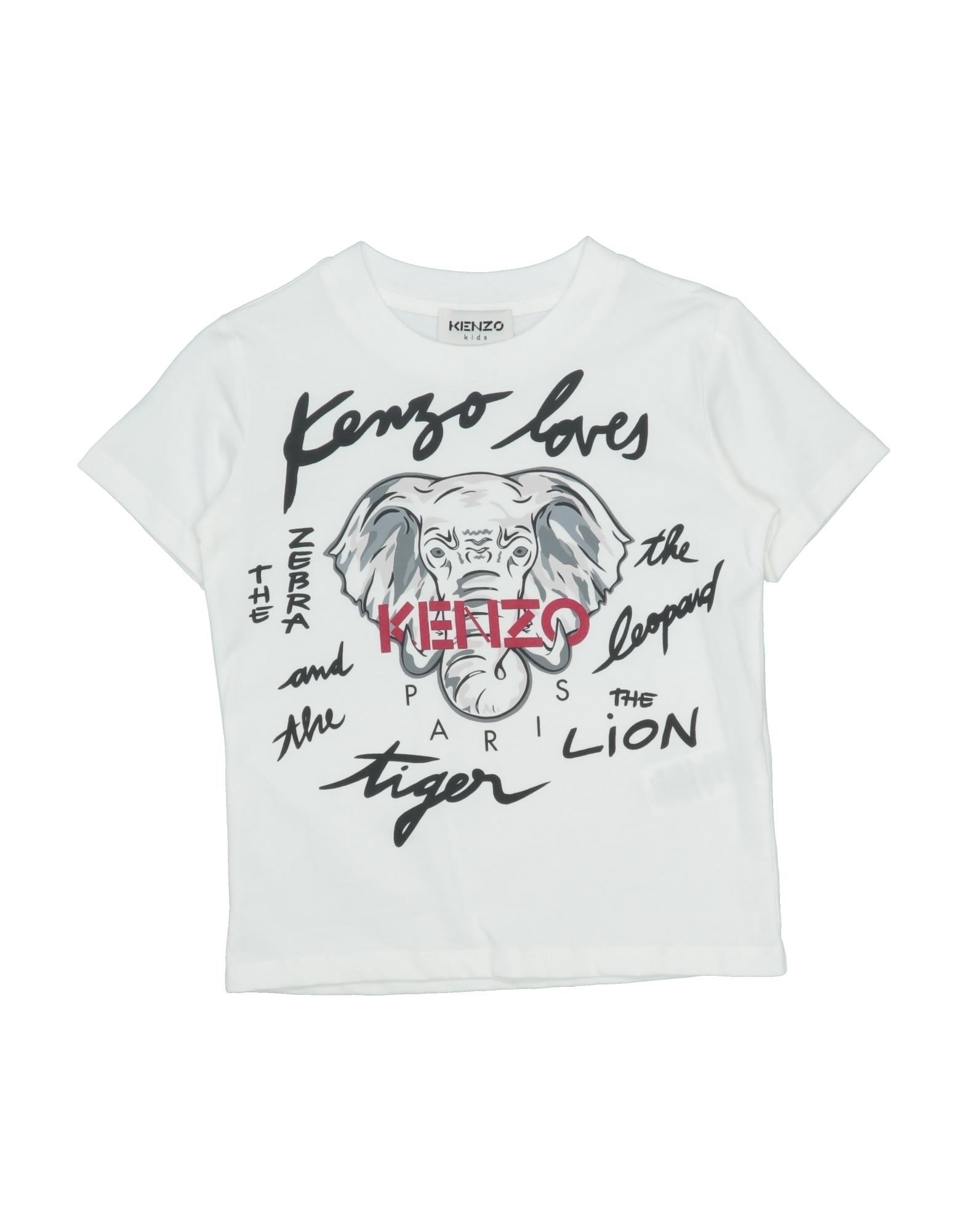 《セール開催中》KENZO ボーイズ 9-16 歳 T シャツ ホワイト 10 オーガニックコットン 100% / コットン