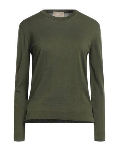 Shop Drumohr Woman Sweater Dark Green Size S Cotton