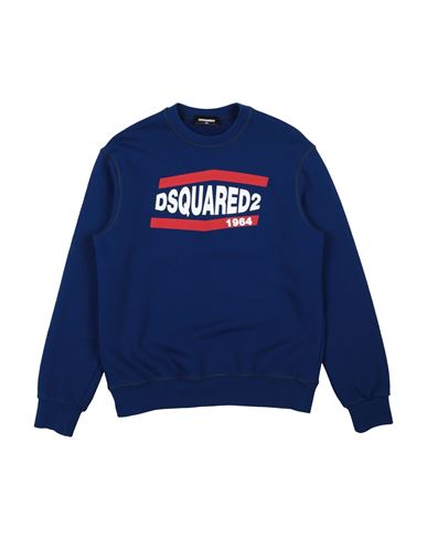 Dsquared2 Toddler Boy Sweatshirt Blue Size 6 Cotton, Elastane In Blue