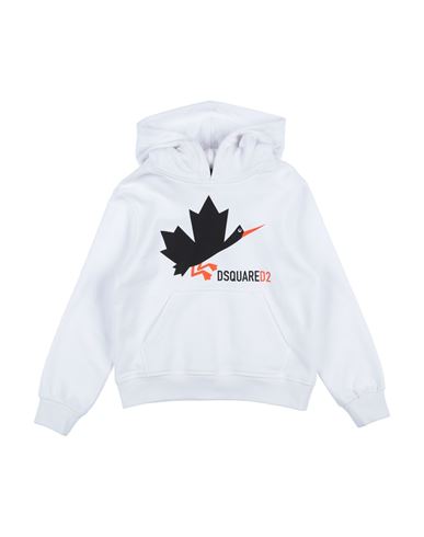 Dsquared2 Toddler Sweatshirt White Size 4 Cotton, Elastane In White