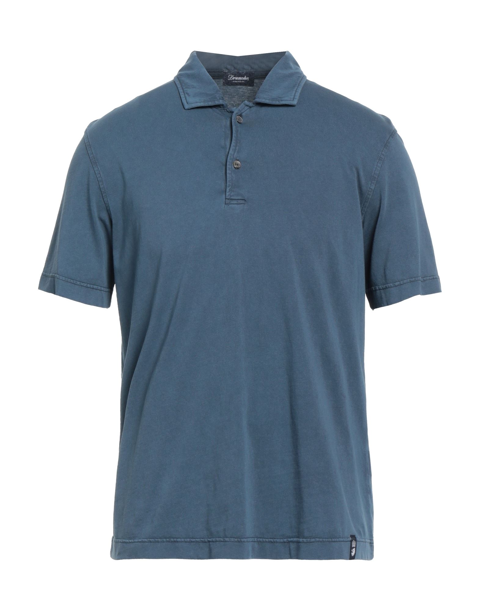 Drumohr Polo Shirts In Midnight Blue