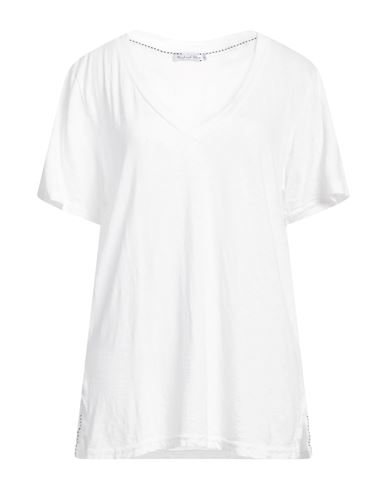 Michael Stars Woman T-shirt Ivory Size Onesize Supima In White
