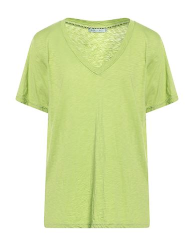 Michael Stars Woman T-shirt Green Size Onesize Supima
