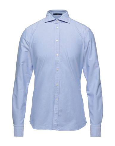 B.d.baggies B. D.baggies Man Shirt Sky Blue Size S Cotton