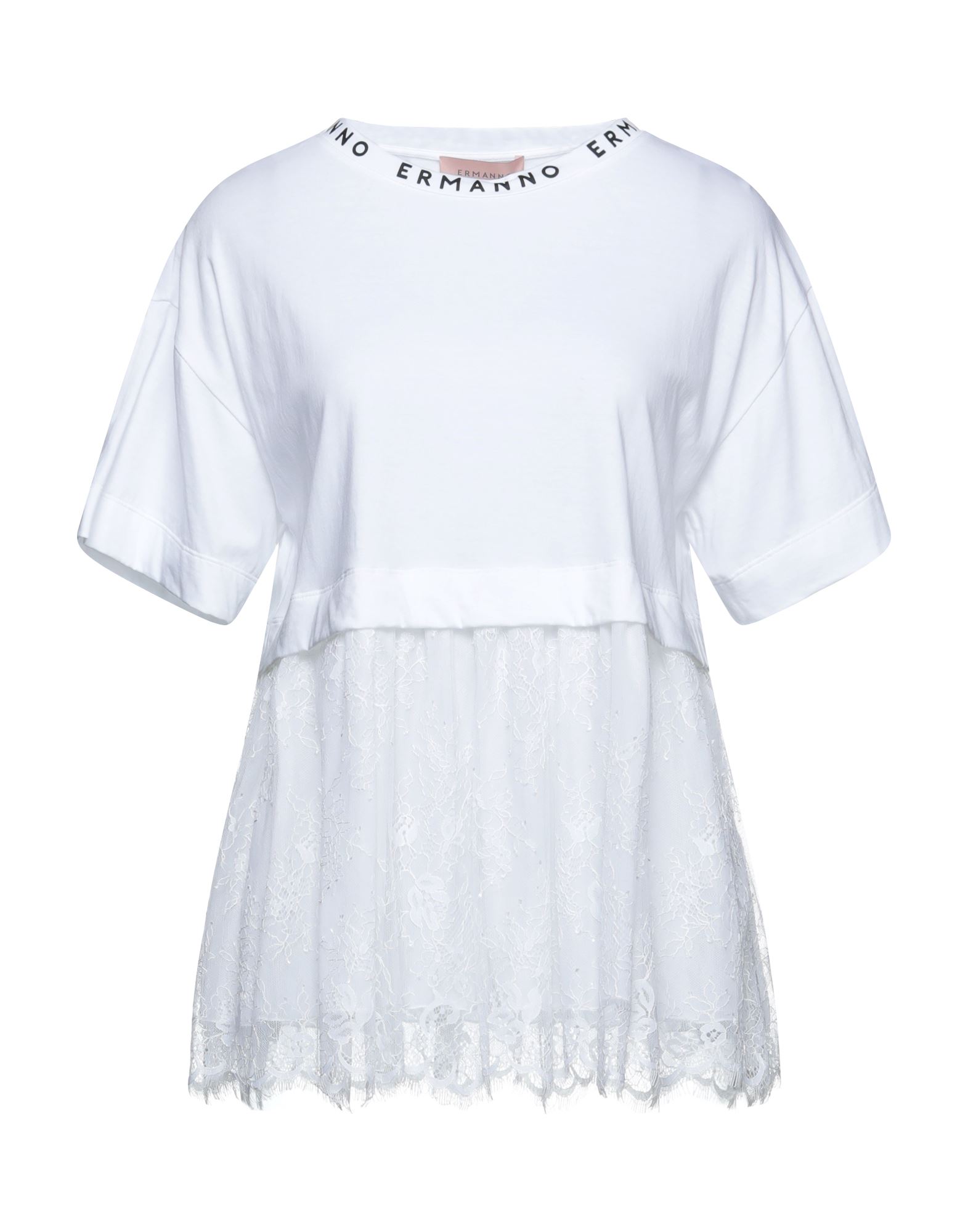 ERMANNO SCERVINO】プルオーバー レース トップス 白38 エルマンノ