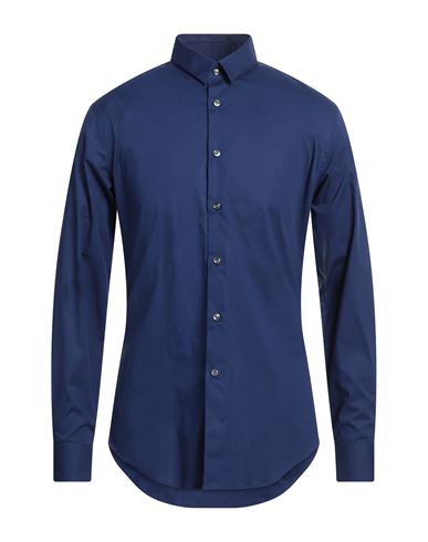 Pal Zileri Man Shirt Blue Size 15 ½ Cotton, Elastane