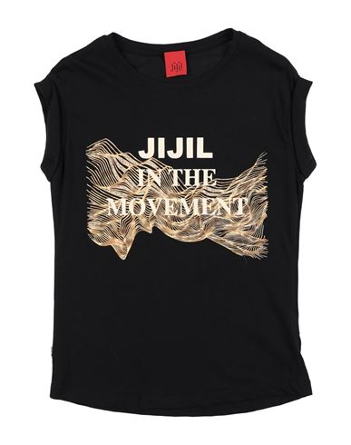 Jijil Jolie Babies'  Toddler Girl T-shirt Black Size 4 Cotton