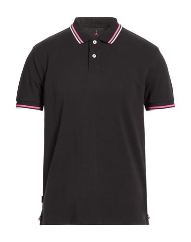 At.p.co At. P.co Man Polo Shirt Black Size L Cotton