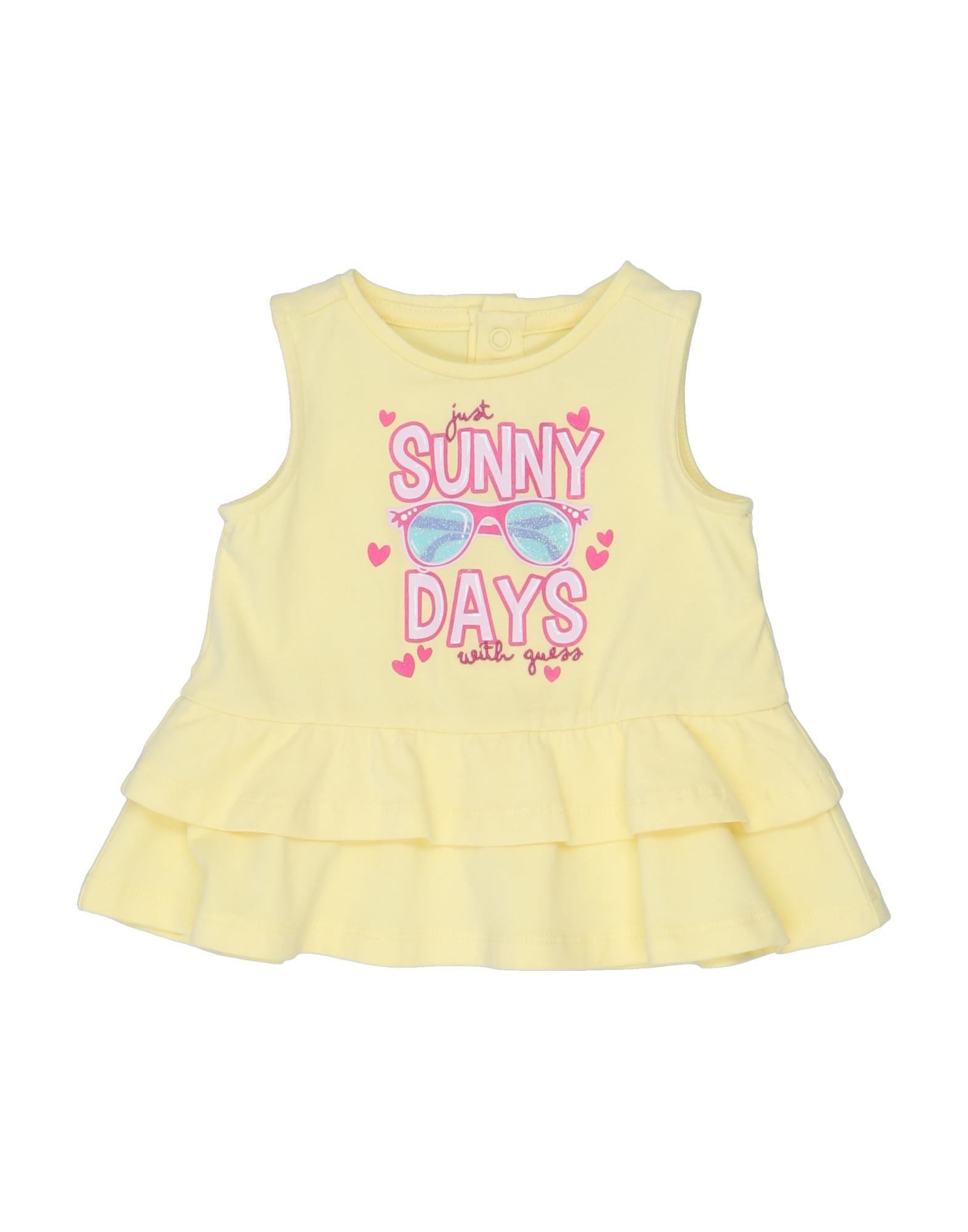 Guess Kids'  T-shirts In Yellow