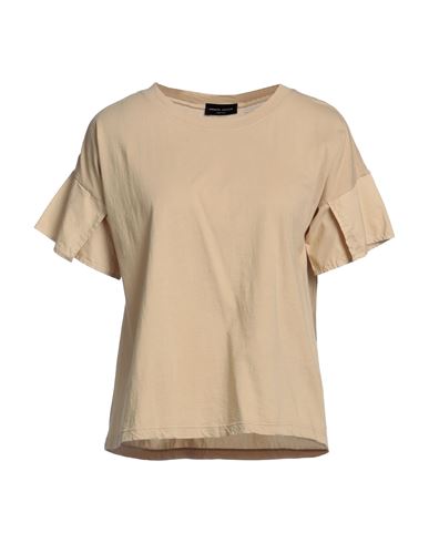 Roberto Collina Woman T-shirt Sand Size S Cotton In Beige