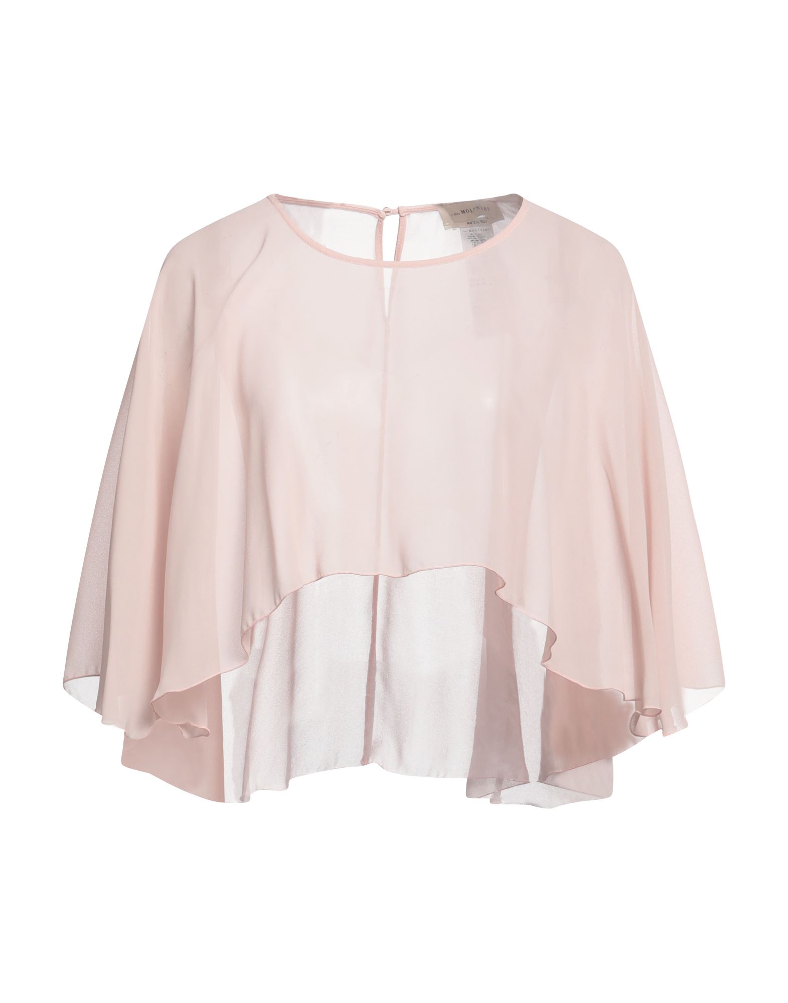 Shop Anna Molinari Woman Cape Blush Size 4 Polyester In Pink