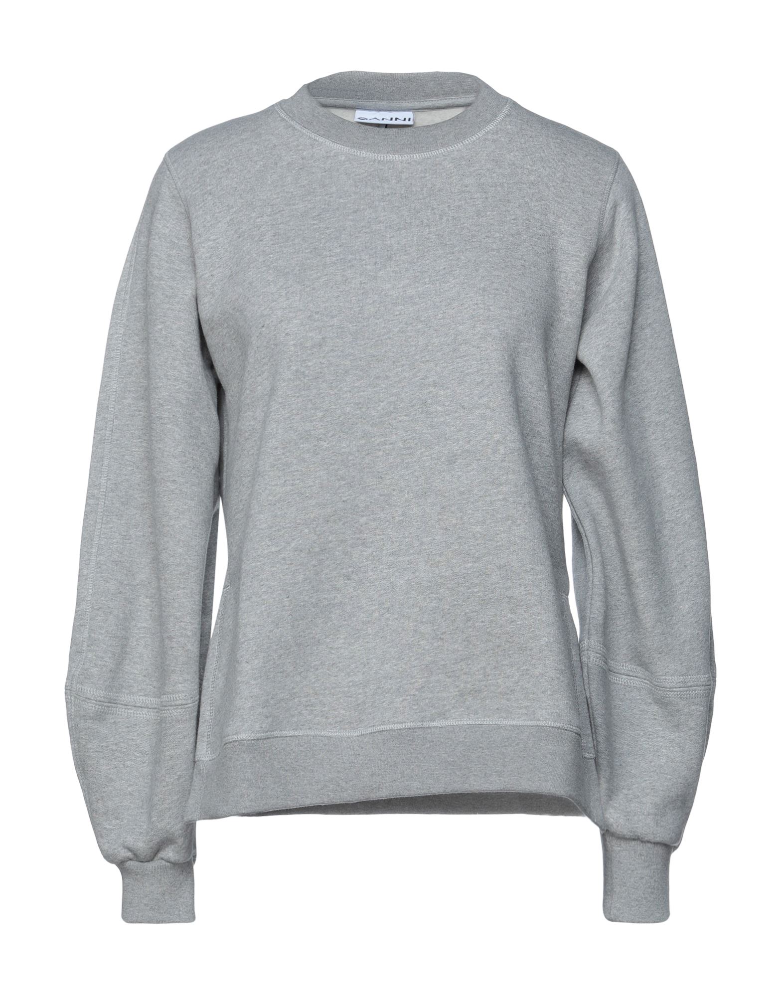 Ganni Sweatshirts In Light Grey | ModeSens