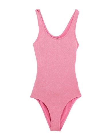 Roberto Collina Woman Bodysuit Fuchsia Size L Viscose, Polyamide, Metallic Polyester, Elastane In Pink