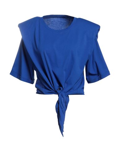 Jijil Woman T-shirt Blue Size 10 Cotton