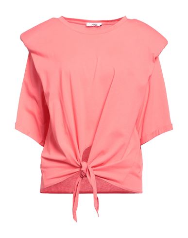 Jijil Woman T-shirt Salmon Pink Size 8 Cotton