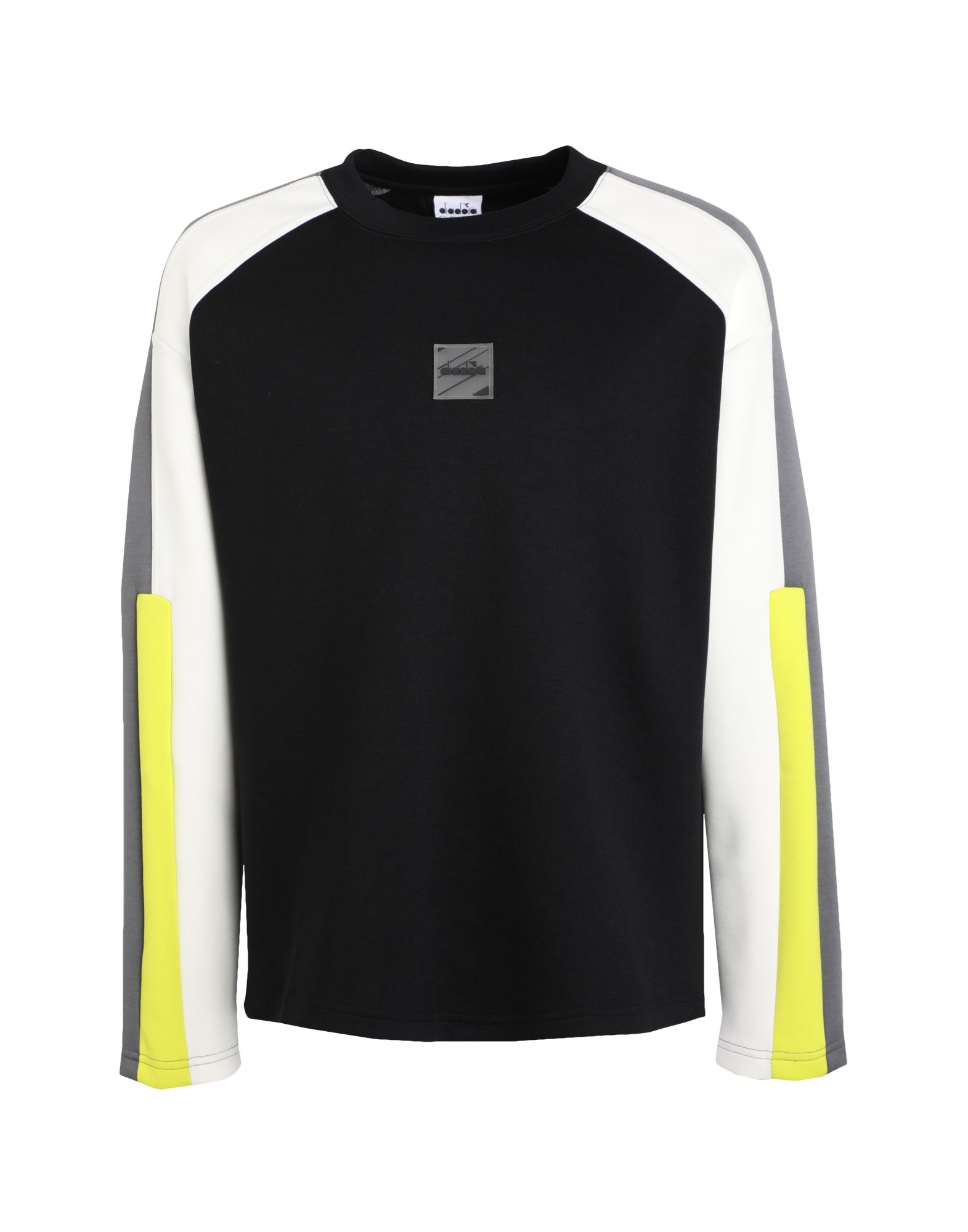 《セール開催中》DIADORA メンズ スウェットシャツ ブラック S ポリエステル 65% / レーヨン 28% / ポリウレタン 7% SWEATSHIRT CREW URBANITY