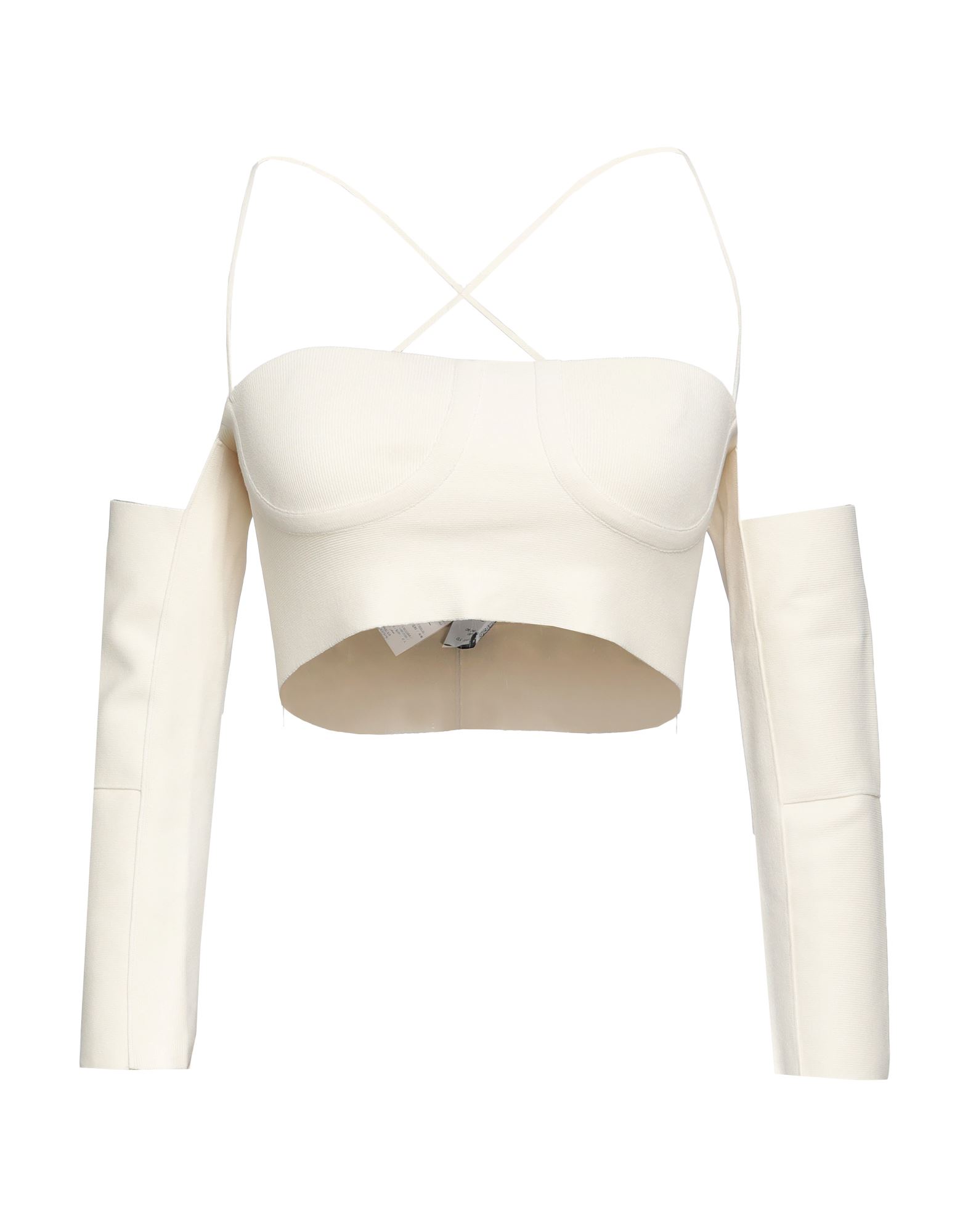 Shop Ambush Woman Top Ivory Size L Viscose, Polyester In White