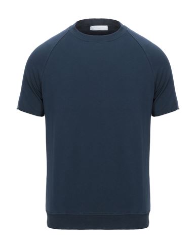 Daniele Fiesoli Man Sweatshirt Navy Blue Size Xxl Cotton, Elastane