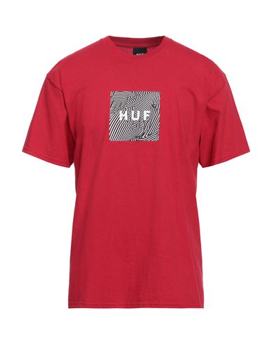 Huf Man T-shirt Red Size L Cotton