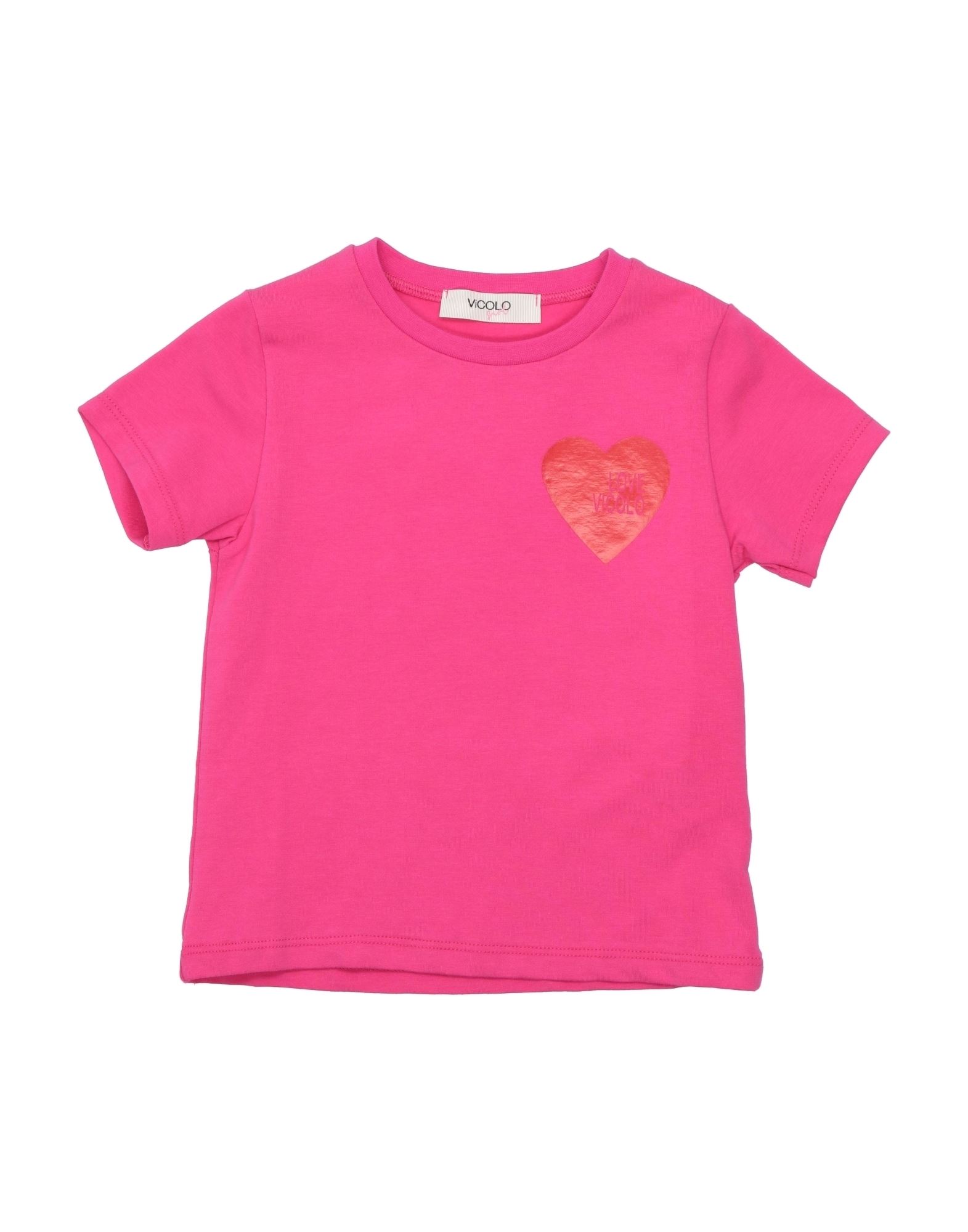 Vicolo Kids' T-shirts In Fuchsia