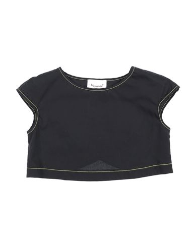 Mariuccia Babies'  Toddler Girl Top Black Size 4 Cotton, Elastane
