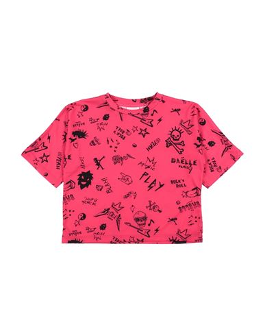 Gaelle Paris Babies' Gaëlle Paris Toddler Girl T-shirt Fuchsia Size 6 Polyester, Elastane In Pink
