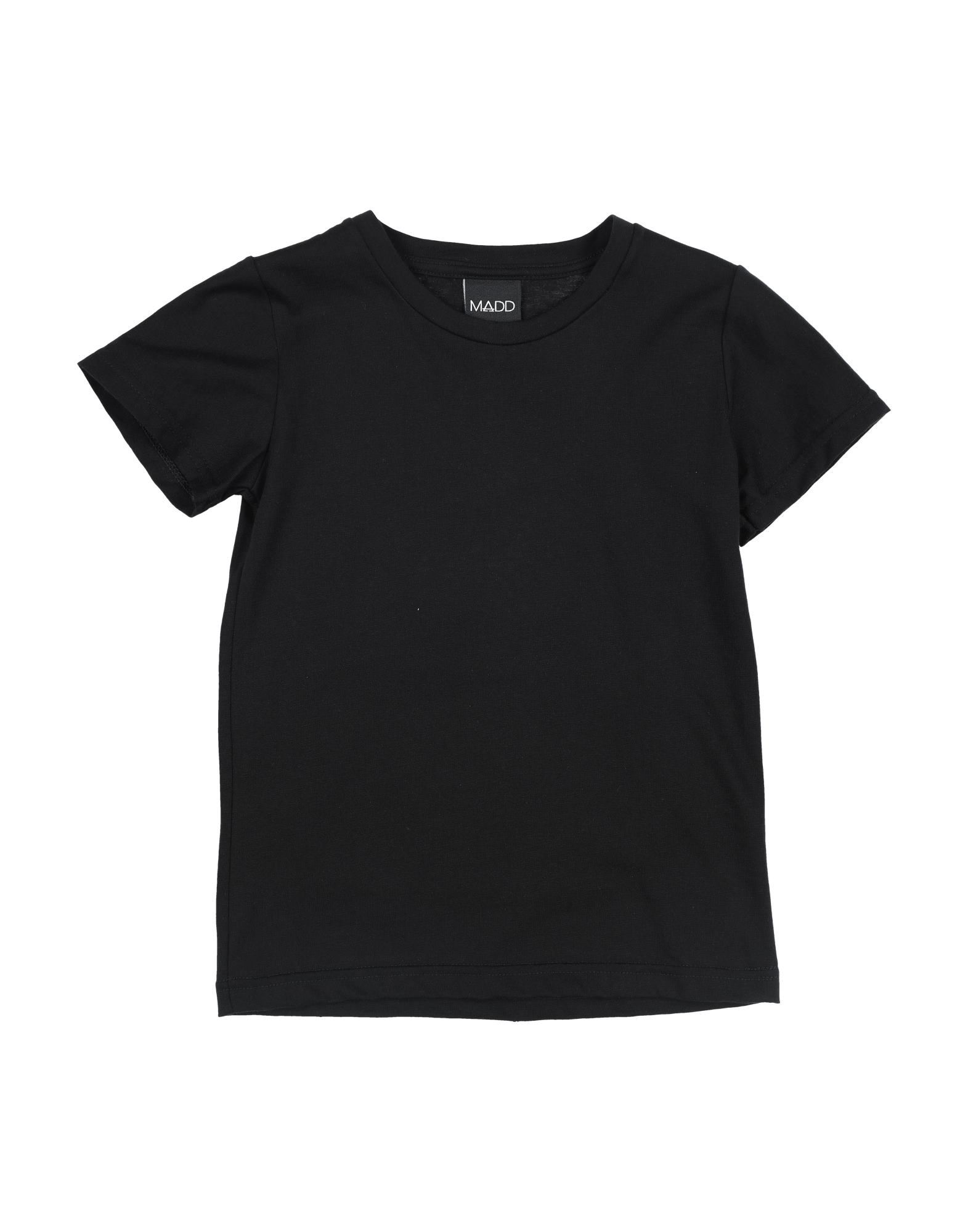 Madd Kids'  T-shirts In Black