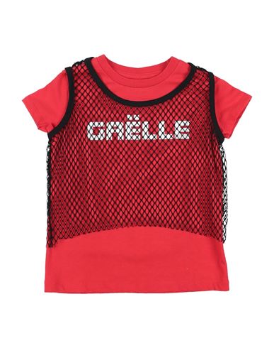 Gaelle Paris Babies' Gaëlle Paris Toddler Girl T-shirt Red Size 6 Cotton, Elastane