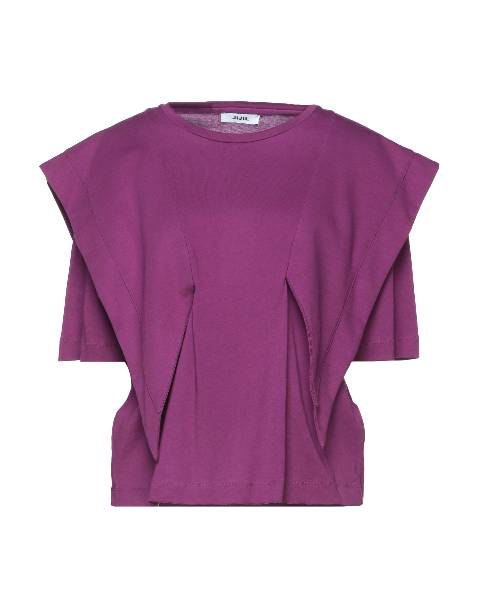 Shop Jijil Woman T-shirt Mauve Size 8 Cotton In Purple