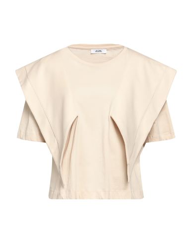 Jijil Woman T-shirt Blush Size 4 Cotton In Beige